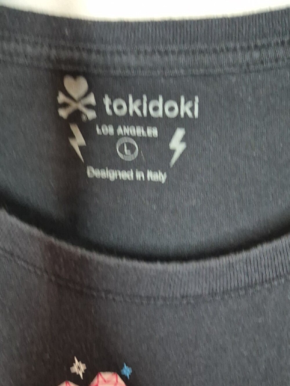 tokidoki‎ Black 'I Love tokidoki' Character Graphic Tee - Size L - Picture 3 of 4